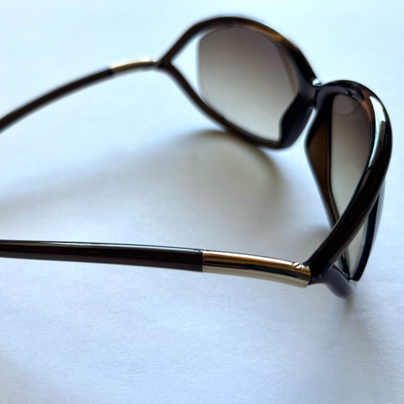 Tom Ford Jennifer dark brown and gold accent sunglasses - Picture 4 of 6